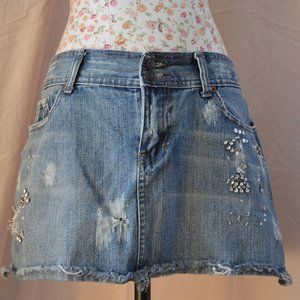 Abercrombie & Fitch Jean Mini Skirt